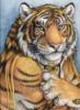 Схема вышивки «Тигр- вождь»