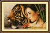 Девушка с тигром: оригинал