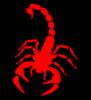 Схема вышивки «Красный скорпион»