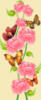 Схема вышивки «Цветы с бабочками»