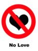 Схема вышивки «No Love»