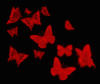 Схема вышивки «красные бабочки»