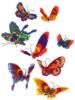 Схема вышивки «цветные бабочки»