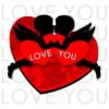 Схема вышивки «LOVE YOU»