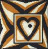 Схема вышивки «Подушка, символ любви»