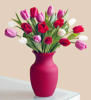 Тюльпаны в красной вазе: оригинал