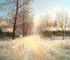 Деревня зимой (картина Панина): оригинал