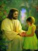 Схема вышивки «Иисус и девочка»