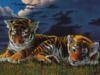 Схема вышивки «Два тигра»