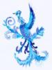 Схема вышивки «Синяя птица»