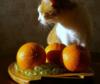 Схема вышивки «Кот в апельсинах»