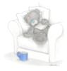Схема вышивки «Мишка уснул в кресле»