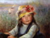 Схема вышивки «Девочка в шляпке»