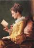 Схема вышивки «Портрет девушки с книгой»
