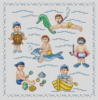 Схема вышивки «Детки на пляже»