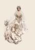 Схема вышивки «Дама в белом»