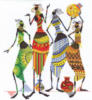 Схема вышивки «Африканские подружки»