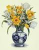 Нарциссы и тюльпаны в вазе: оригинал