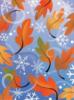 Схема вышивки «Листья и снежинки»