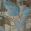 Схема вышивки «Голубые листья»