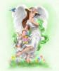 Схема вышивки «Ангел весны»