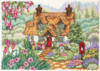 Схема вышивки «Дом в цветущем саду»