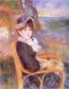 Схема вышивки «La femme assise au bord de mer»