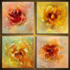 Схема вышивки «4 Canvases Abstract Roses»