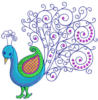 Схема вышивки «Peacock (подушка)»