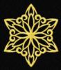 Схема вышивки «Golden Snowflake»