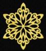 Схема вышивки «Golden Snowflake»