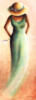 Схема вышивки «Девушка в зеленом платье»
