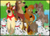 Схема вышивки «Сбор собак из Диснея»