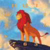 Схема вышивки «Часы король лев»