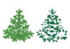 Схема вышивки «Winter - Fir Trees»