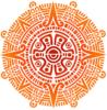 Схема вышивки «Солнце ацтеков»