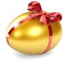 Схема вышивки «Пасхальное, золотое яйцо»