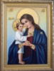 Схема вышивки «Богородица с младенцем»