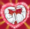 Схема вышивки «Два влюбленных зайца»