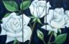 Схема вышивки «Триптих белые розы»