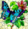 Схема вышивки «Мозаика бабочки»