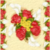 Схема вышивки «Подушка Розы и каллы»