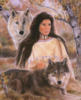Схема вышивки «Девушка и волки 2»