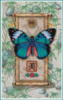 Схема вышивки «Пано "Бабочка на свитке"»