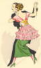Схема вышивки «Стремительный танец»