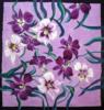 Схема вышивки «Орхидеи, подушка.»