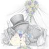 Схема вышивки «Тэддина  свадьба»