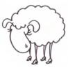 Схема вышивки «Подушка овечка»
