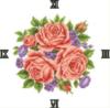 Схема вышивки «Часы-розы»