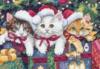 Схема вышивки «Рождественские котики»